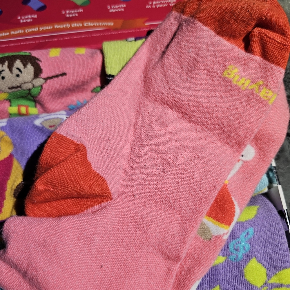 12 Days Of Christmas Sock Set In Box By Little Mismatched - Picture 10 of 16